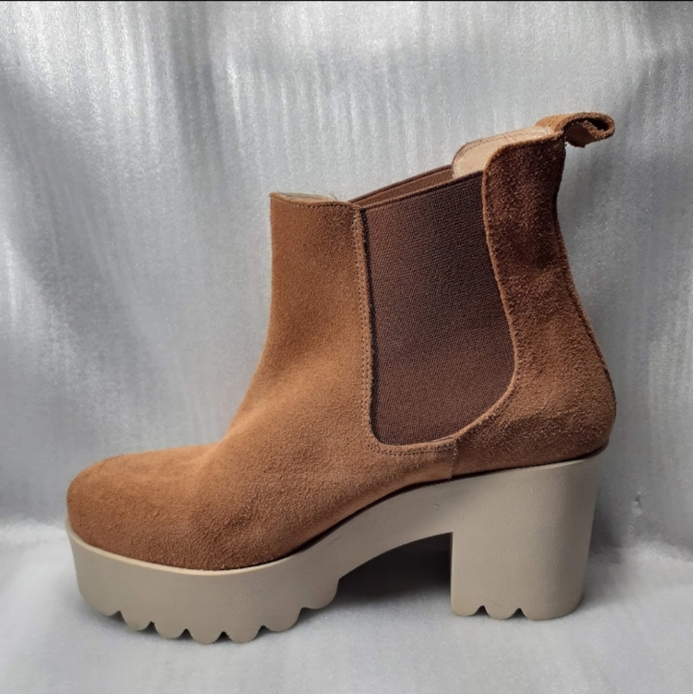 Platform Chelsea boot, Leather Upper, Leather Lining, Chunky Sole, Ankle boot 36